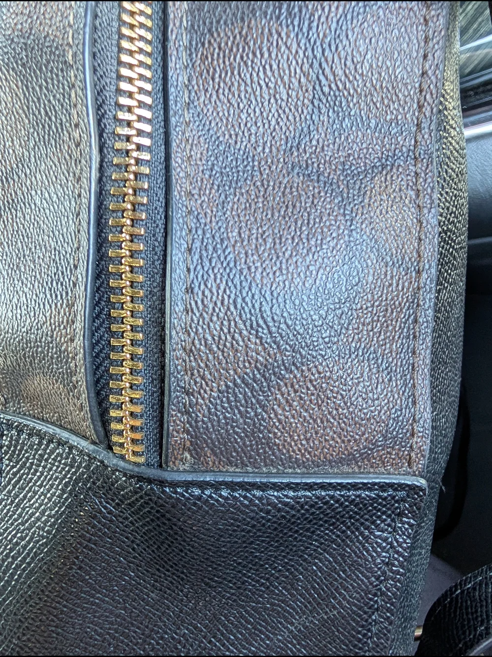 Coach Black Staffiano Leather Mini Backpack with Gold Hardware Accents